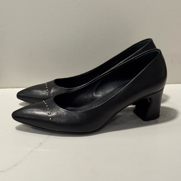 AGL Black Heels Sleek Minimalist Design - Picture 12 of 16